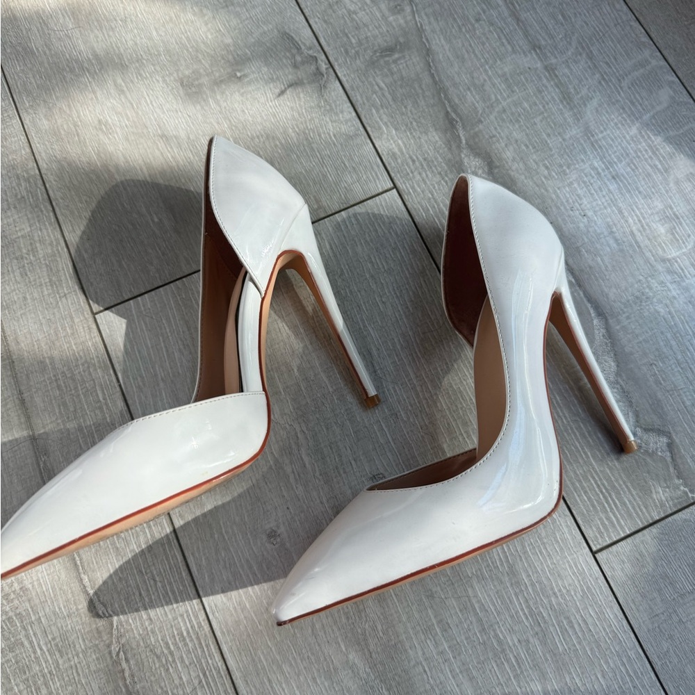 Elegant White High Heels
